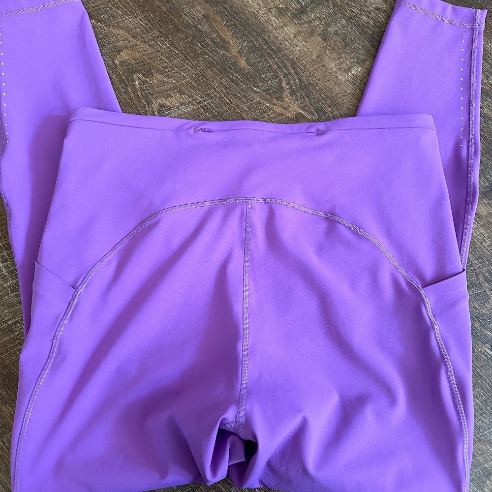 Lululemon Fast and Free High-Rise Tight 25” Pockets Moonlit Magenta Size 14